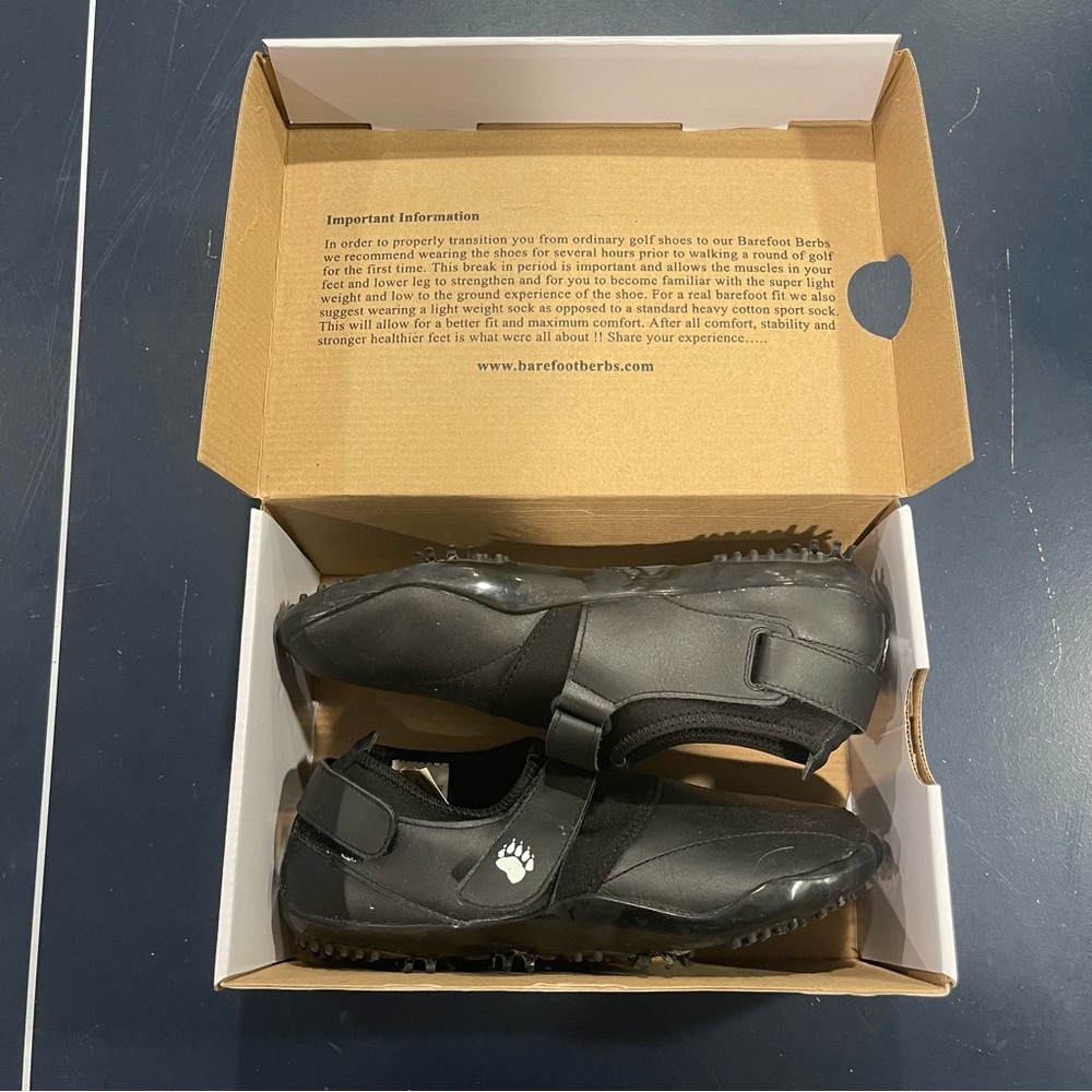 WORN ONCE Barefoot Berbs Womens Golf shoes, size 7.5, originally $119 new!